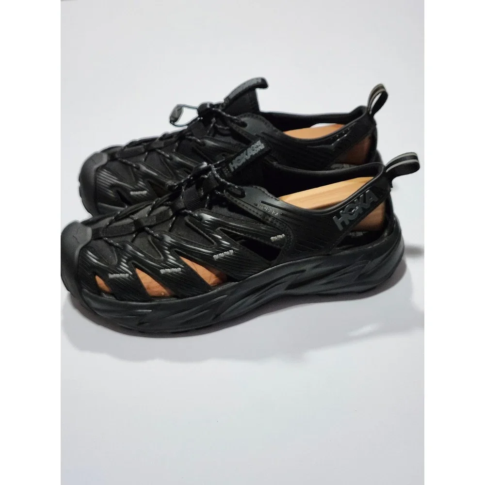 Hoka One One Hopara 2 Mens Black Hiking Sandals Mountain Shoes 1106534-BBLC 10.5